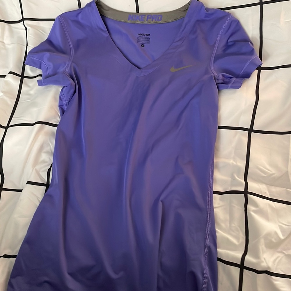 Purple Nike Pro Shirt